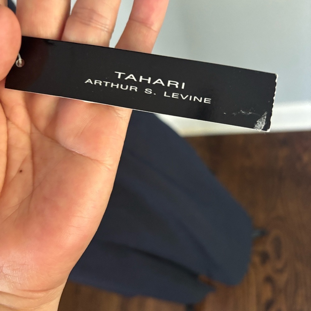Tahari Classic Black Midi Dress - Picture 2 of 7